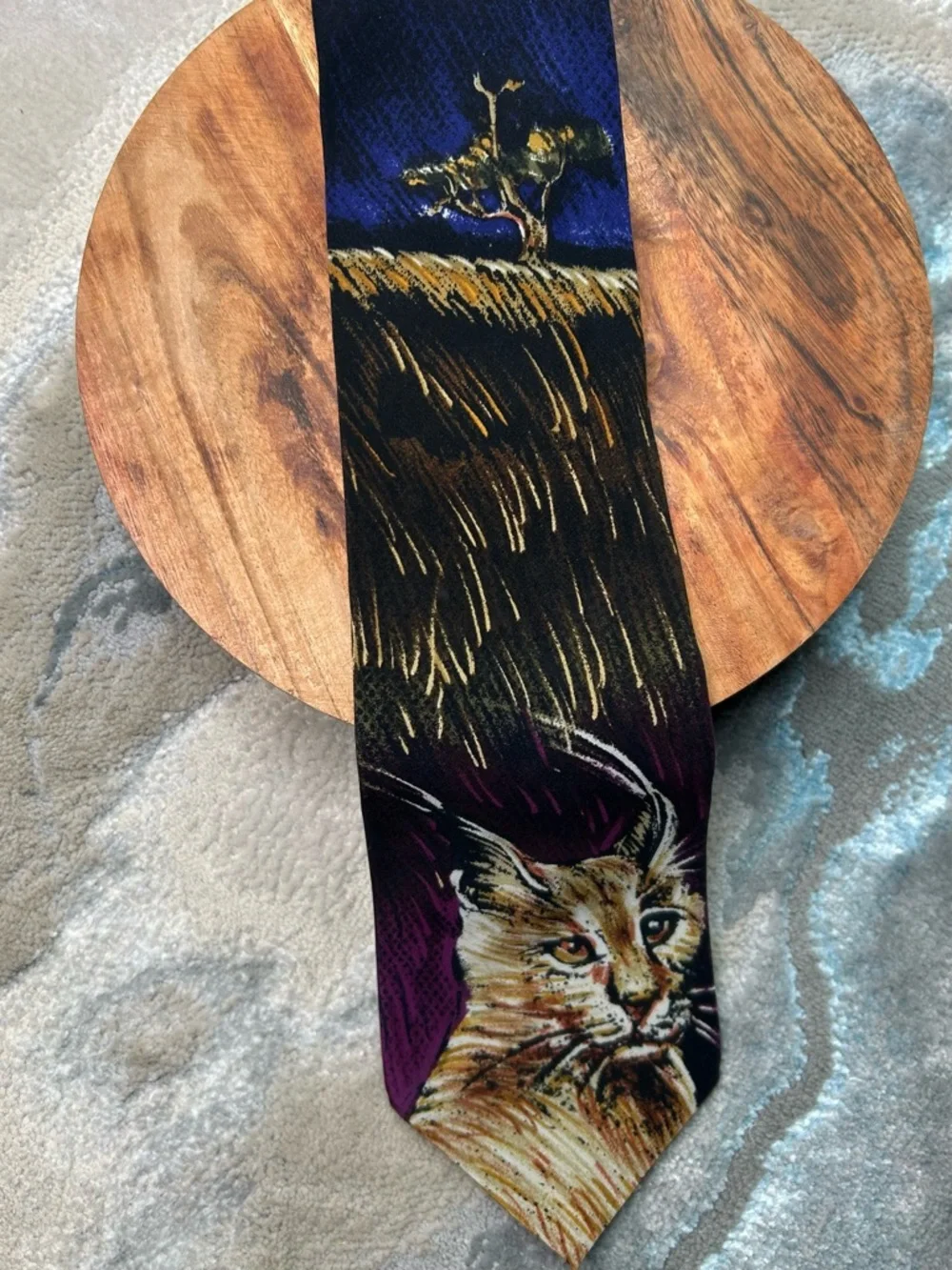 Vintage Lynx Caracal Tie